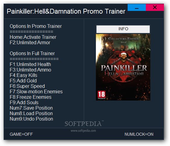 painkiller hell and damnation pc trainer downloads
